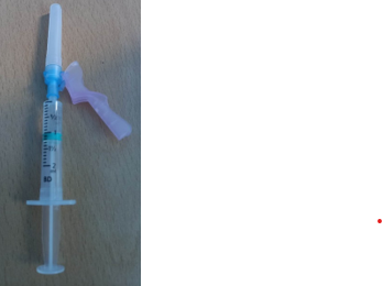 Loaded syringe