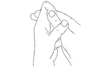 Passive hook flexion