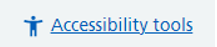 Recite Me toolbar labelled 'accessibility tools'