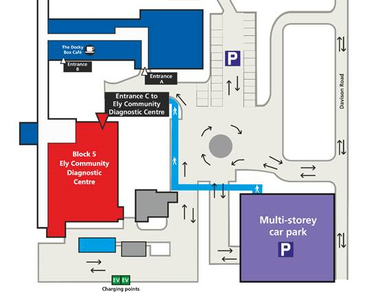 Map of Ely Community Diagnostics Centre