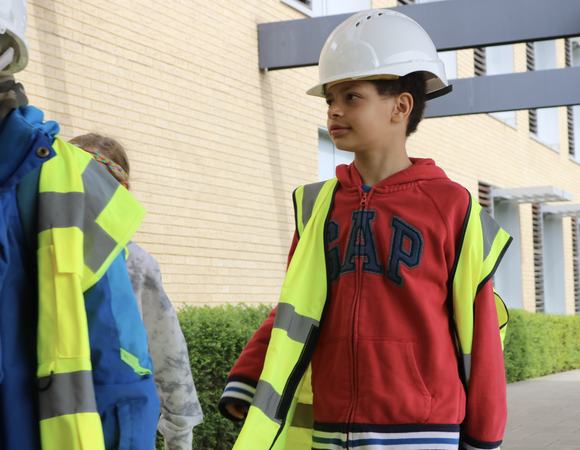 boy in hard hat