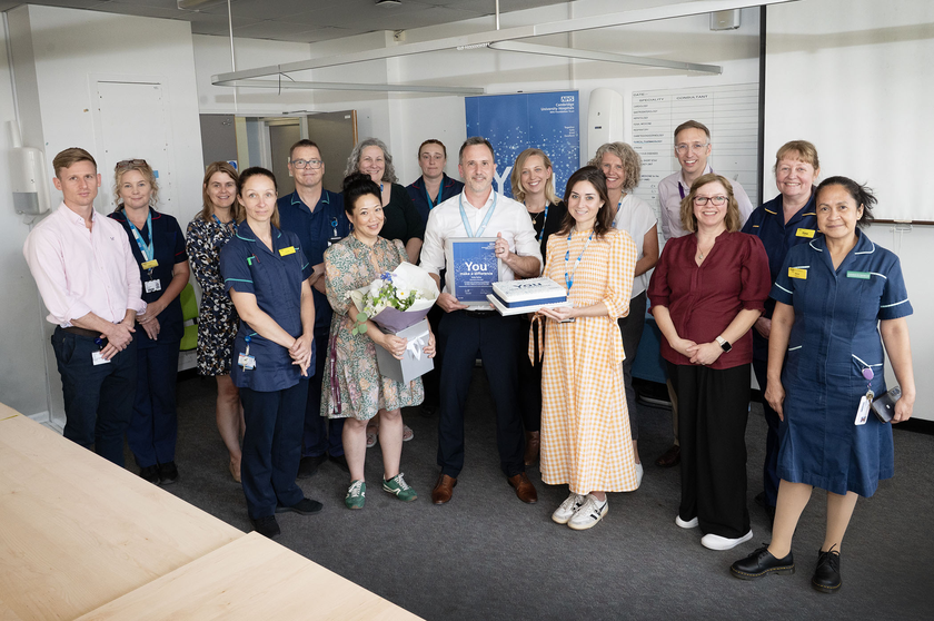 Andy with his colleagues