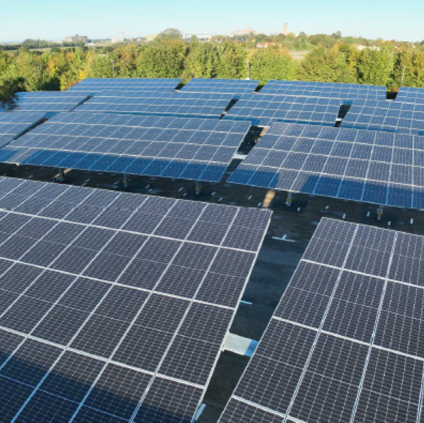 Solar panels at Babraham Road Park & Ride