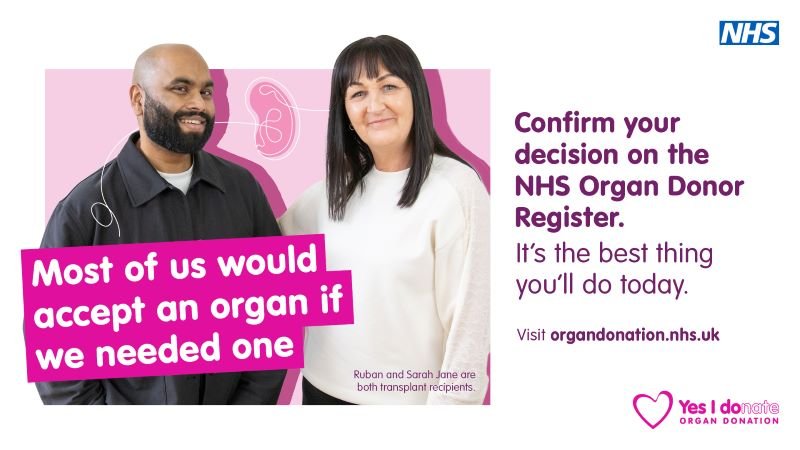 Organ Donation Week 2025 banner 800 x 450