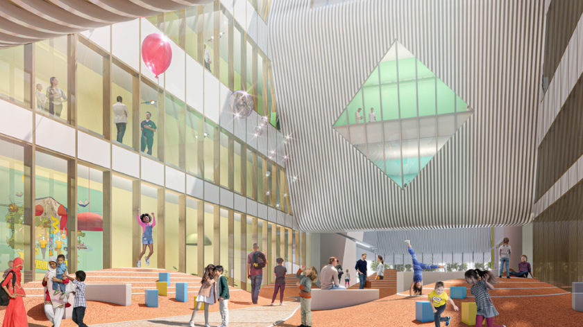 Cambridge Children's Hospital - interior architect's picture
