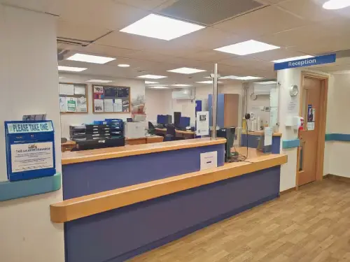 Outpatients CT reception desk