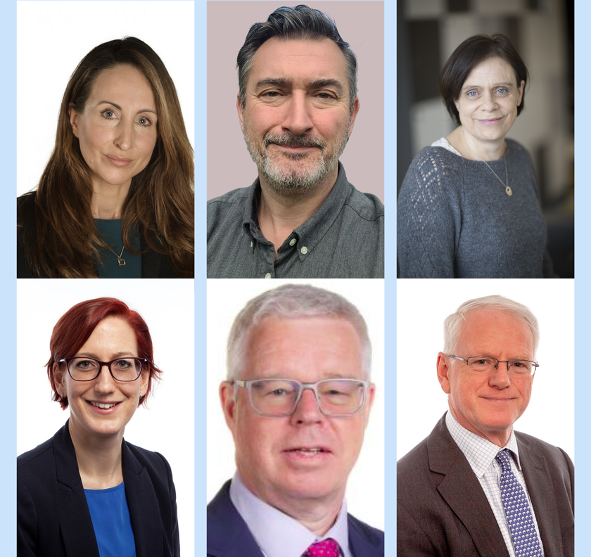 Headshots of six people