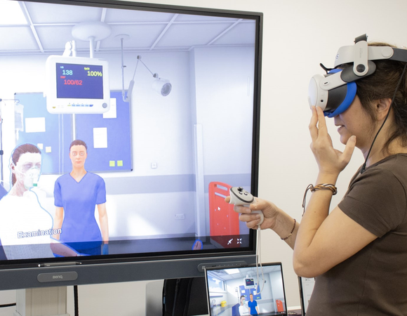 Virtual Reality equipment at Cambridge Digital Health Training Centre