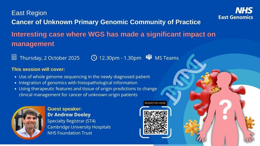 Cancer of Unknown Primary CoP - 2 October 2025