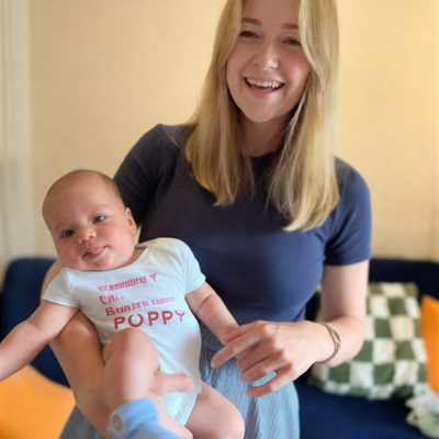 Chloe and baby Idris