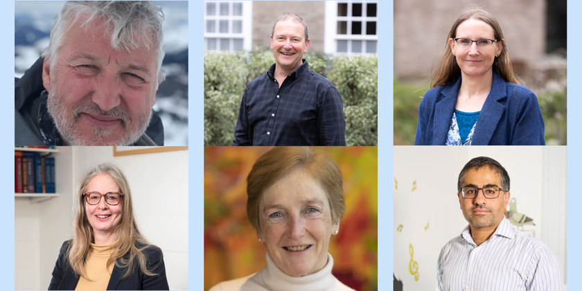 Headshots of six people