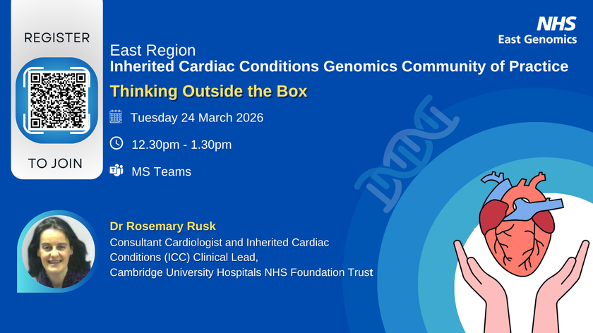 East Region ICC Genomics CoP - 24 March 2026