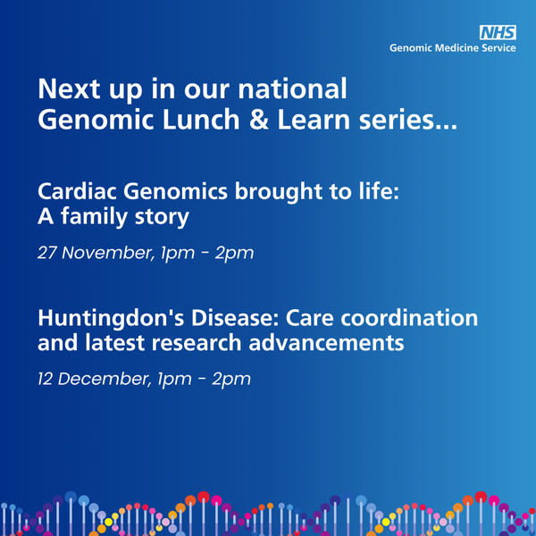 National Genomic Lunch and Learn series