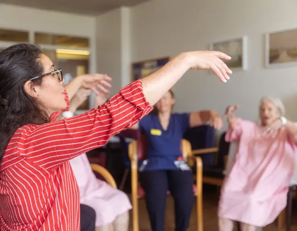 Dance for Health session on medicine for the elderly ward