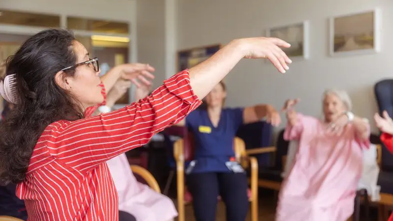 Dance for Health session on medicine for the elderly ward