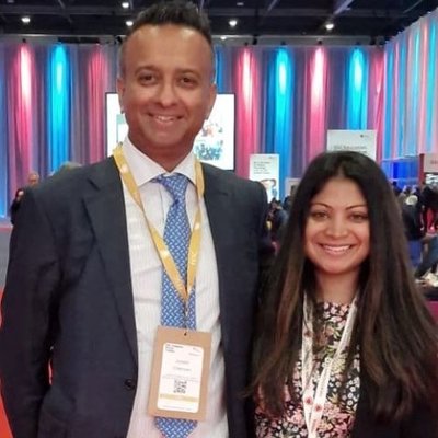(L to R) Dr Joseph Cheriyan and Dr Rouchelle Sriranjan