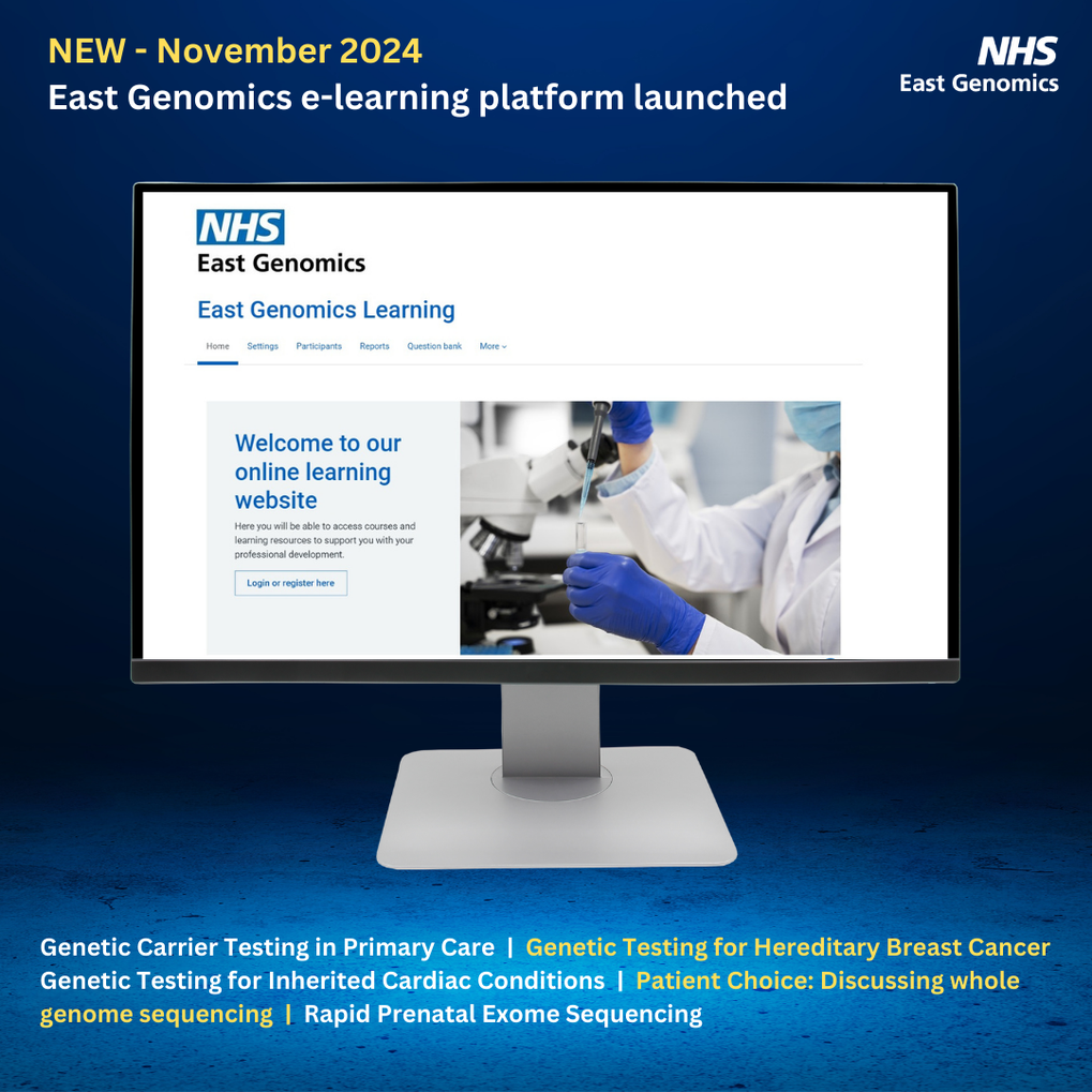 Educational courses on genomics | East Genomics