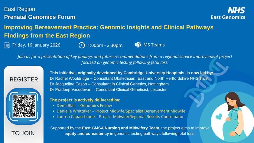 East Prenatal Genomics Forum - 16 January 2026