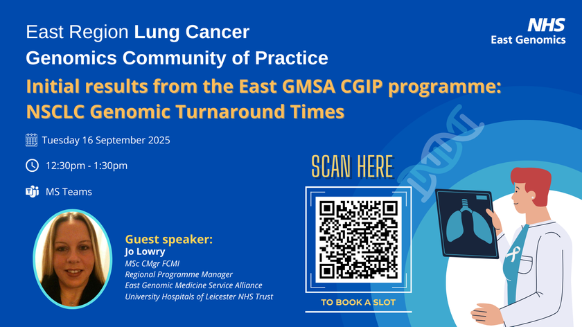 East Region Lung Cancer Genomics CoP - 16 September 2025