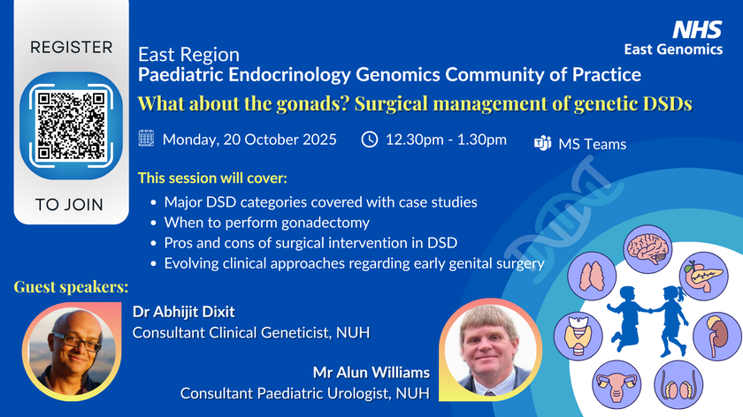East Region Paediatric Endocrinology Genomics CoP - 20 October 2025