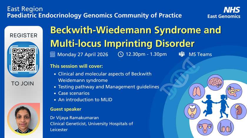 East Region Paediatric Endocrinology Genomics CoP - 27 April 2026