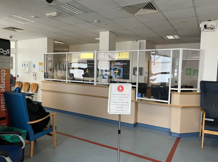Emergency Department reception desk