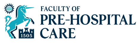 Faculty of Pre-Hospital Care blue and white logo
