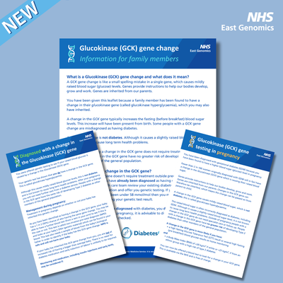Glucokinase hyperglycaemia testing in pregnancy patient information leaflets