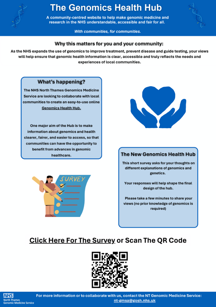 Genomics Health Hub flyer