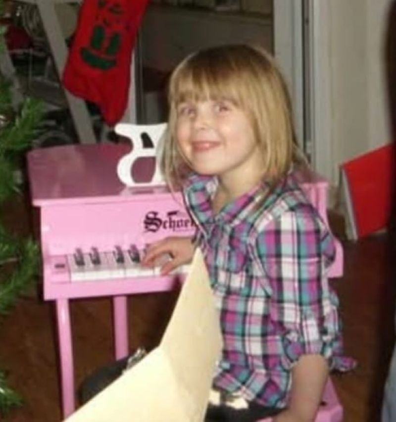 Grace Matthews, aged three