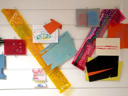 Close up view of Holistic Notations by Keith Hopewell