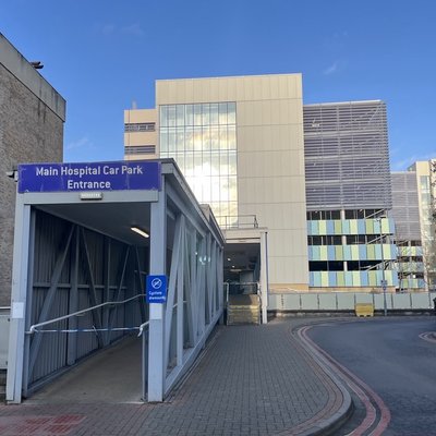 Car Park 1 - Footwalk entrance with taper across entrance