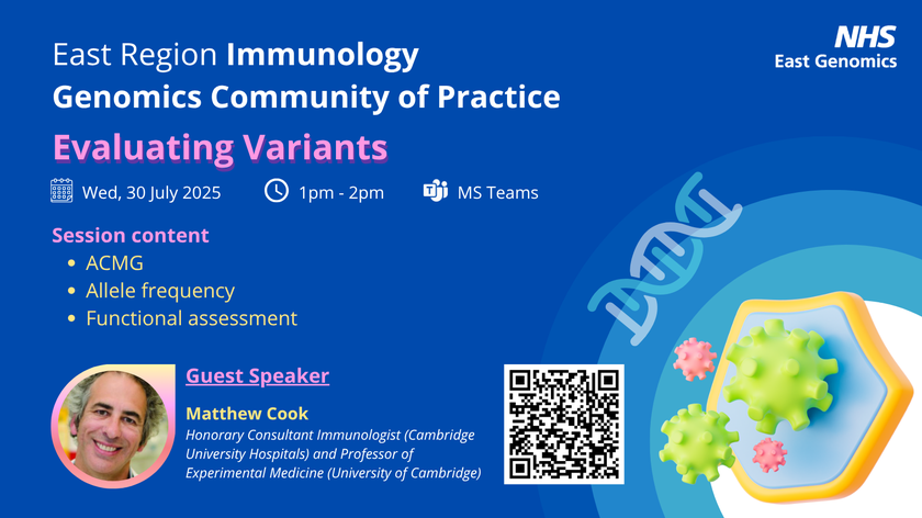 Immunology Genomic Community of Practice - 30 July 2025