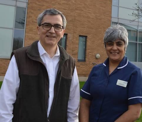 Javier Gomez and Shelina Rajan