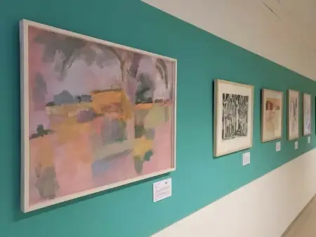 Quy Fen by Julia Ball on Addenbrooke's corridor wall