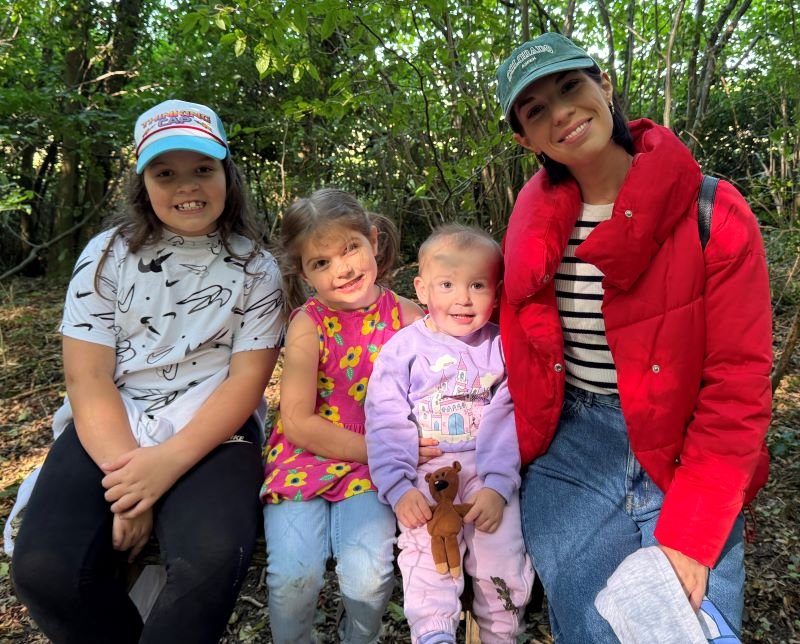 Lydia Griffin with children (from left) Charlotte, Alice and Elizabeth
