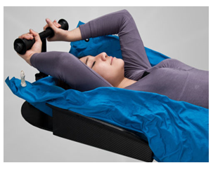 Lying position holding a bar