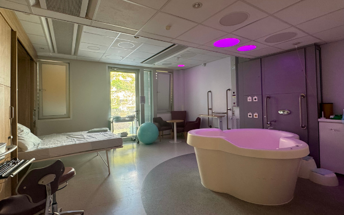 Rosie Birth Centre room