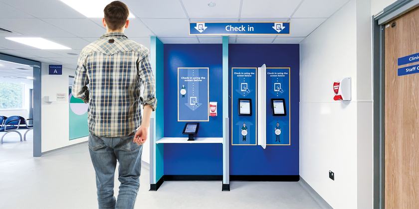 check-in kiosks
