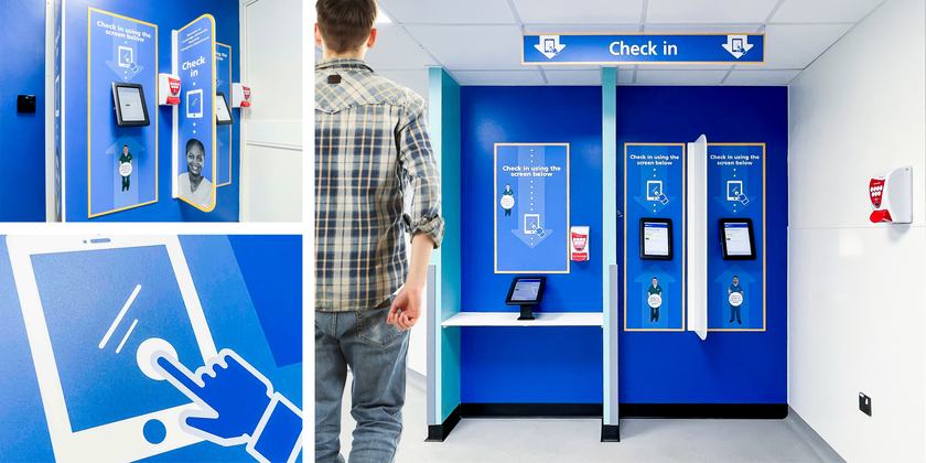Check-in kiosks
