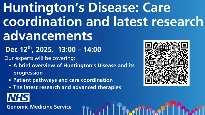 National Genomic Lunch & Learn, December 2025 - Huntingdon's Disease