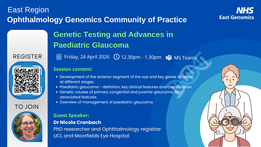 Ophthalmology Genomics CoP - 24 April 2026