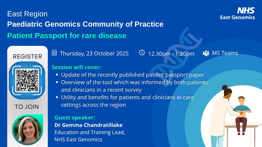 Paediatric Genomics CoP - 23 October 2025