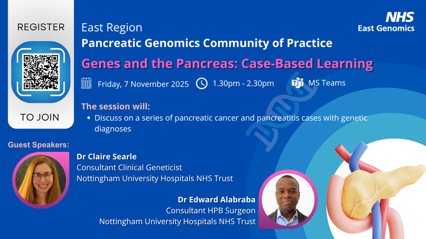 Pancreatic Genomics CoP - 7 November 2025