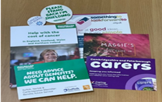 Cancer leaflets and flyers