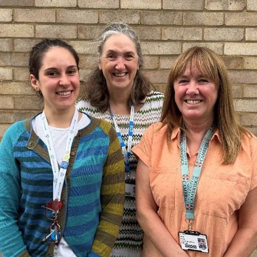 (from left) are course facilitators, specialist nurses Viola Ricci, Stella Burns and Jane Hollis 800 x 529