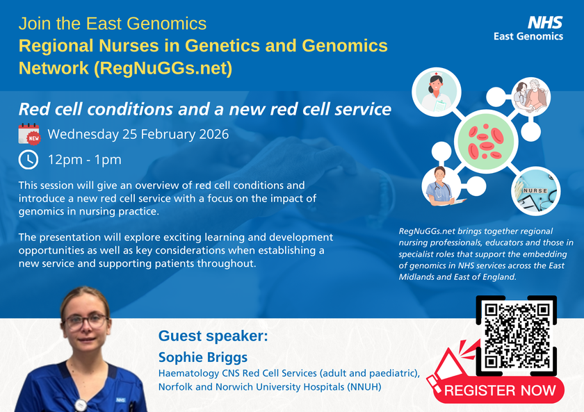 RegNuGGs.net flyer 25 Feb 2025 - Red cell conditions