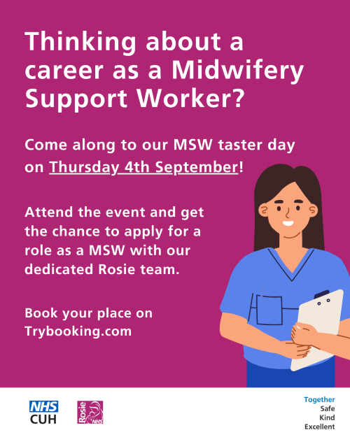 MSW Taster Day advertising poster