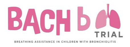 Breathing assistance in children with bronchiolitis (BACHb) trial logo