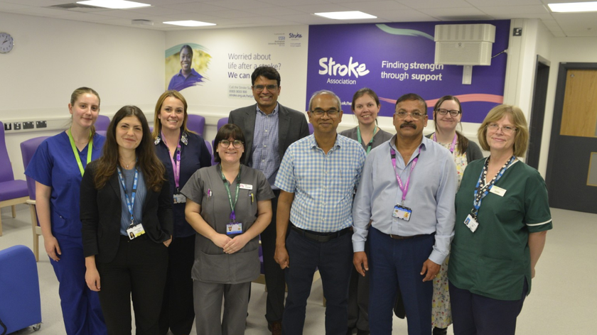 The team at the new minor stroke clinic at the Queen’s Medical Centre in Nottingham